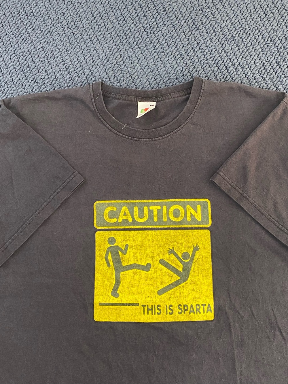 Caution This Is Sparta Humor Tee Shirt